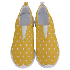 1950 Happy Summer Yellow White Dots No Lace Lightweight Shoes by SomethingForEveryone