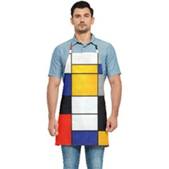 Composition A By Piet Mondrian Kitchen Apron by maximumstreetcouture