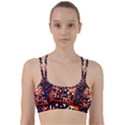 Root Humanity Bar And Qr Code in Flash Orange and Purple Line Them Up Sports Bra View1