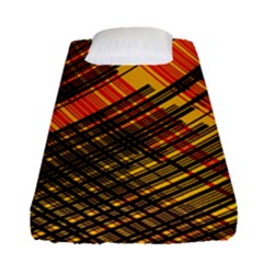 Root Humanity Orange Yellow And Black Fitted Sheet (single Size) by WetdryvacsLair