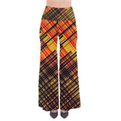 Root Humanity Orange Yellow And Black So Vintage Palazzo Pants by WetdryvacsLair