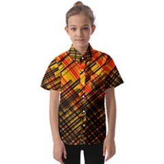 Root Humanity Orange Yellow And Black Kids  Short Sleeve Shirt by WetdryvacsLair