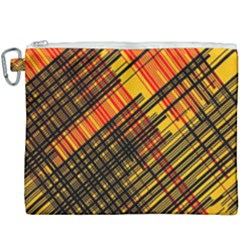 Root Humanity Orange Yellow And Black Canvas Cosmetic Bag (xxxl) by WetdryvacsLair