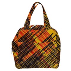 Root Humanity Orange Yellow And Black Boxy Hand Bag by WetdryvacsLair