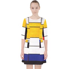 Composition A By Piet Mondrian Pocket Dress by maximumstreetcouture