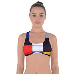 Composition A By Piet Mondrian Got No Strings Sports Bra by maximumstreetcouture