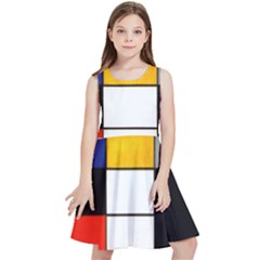 Composition A By Piet Mondrian Kids  Skater Dress by maximumstreetcouture