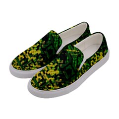 Root Humanity Bar And Qr Code Combo 7 Women s Canvas Slip Ons by WetdryvacsLair