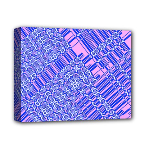 Root Humanity Barcode Purple Pink And Galuboi Deluxe Canvas 14  X 11  (stretched)
