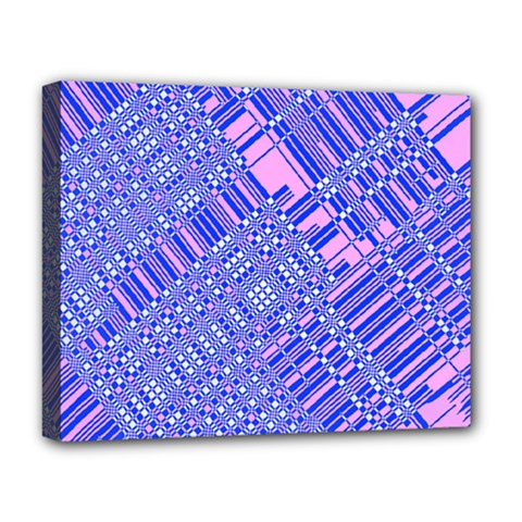 Root Humanity Barcode Purple Pink And Galuboi Deluxe Canvas 20  X 16  (stretched) by WetdryvacsLair