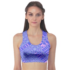 Root Humanity Barcode Purple Pink And Galuboi Sports Bra by WetdryvacsLair