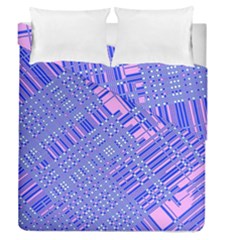 Root Humanity Barcode Purple Pink And Galuboi Duvet Cover Double Side (queen Size) by WetdryvacsLair