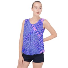Root Humanity Barcode Purple Pink And Galuboi Bubble Hem Chiffon Tank Top by WetdryvacsLair