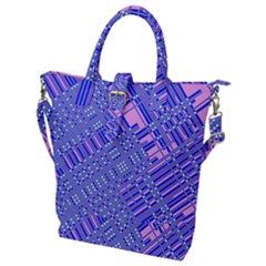 Root Humanity Barcode Purple Pink And Galuboi Buckle Top Tote Bag by WetdryvacsLair