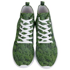 Leafy Forest Landscape Photo Men s Lightweight High Top Sneakers by dflcprintsclothing