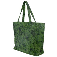 Leafy Forest Landscape Photo Zip Up Canvas Bag by dflcprintsclothing