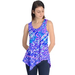 Root Humanity Bar And Qr Code Combo In Purple And Blue Sleeveless Tunic by WetdryvacsLair