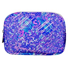 Root Humanity Bar And Qr Code Combo In Purple And Blue Make Up Pouch (small) by WetdryvacsLair