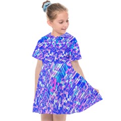 Root Humanity Bar And Qr Code Combo In Purple And Blue Kids  Sailor Dress by WetdryvacsLair