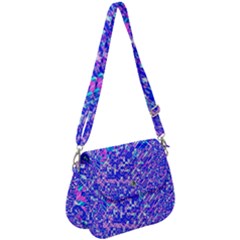 Root Humanity Bar And Qr Code Combo In Purple And Blue Saddle Handbag by WetdryvacsLair