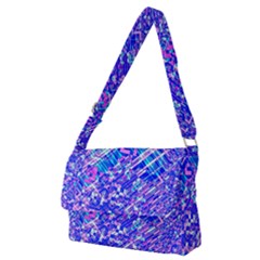 Root Humanity Bar And Qr Code Combo In Purple And Blue Full Print Messenger Bag (m) by WetdryvacsLair