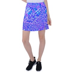 Root Humanity Bar And Qr Code Combo In Purple And Blue Tennis Skirt by WetdryvacsLair