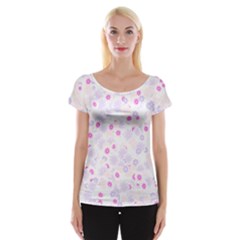 Flower Bomb 5 Cap Sleeve Top by PatternFactory