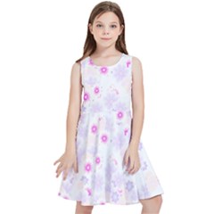 Flower Bomb 5 Kids  Skater Dress by PatternFactory