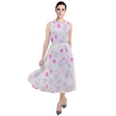 Flower Bomb 5 Round Neck Boho Dress