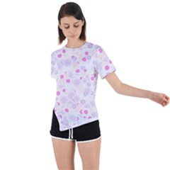 Flower Bomb 5 Asymmetrical Short Sleeve Sports Tee