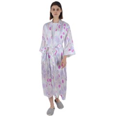 Flower Bomb 5 Maxi Satin Kimono