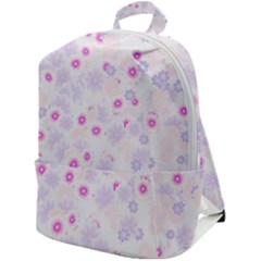 Flower Bomb 5 Zip Up Backpack by PatternFactory