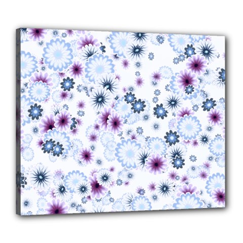 Flower Bomb 4 Canvas 24  X 20  (stretched) by PatternFactory