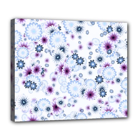 Flower Bomb 4 Deluxe Canvas 24  X 20  (stretched) by PatternFactory
