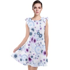 Flower Bomb 4 Tie Up Tunic Dress by PatternFactory