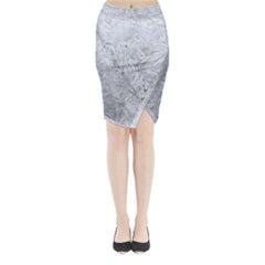 White Frost Midi Wrap Pencil Skirt by SomethingForEveryone