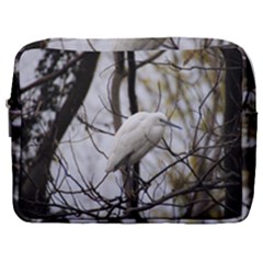 White Egret Make Up Pouch (large) by SomethingForEveryone