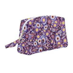 Flower Bomb 3 Wristlet Pouch Bag (medium) by PatternFactory