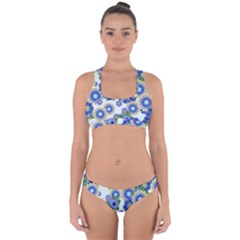 Flower Bomb 7 Cross Back Hipster Bikini Set by PatternFactory