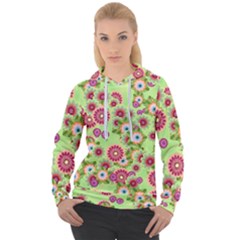 Flower Bomb 6 Women s Overhead Hoodie by PatternFactory