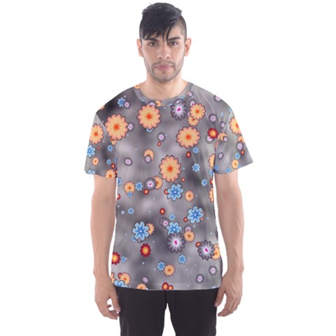 Flower Bomb 12 Men s Sport Mesh Tee by PatternFactory