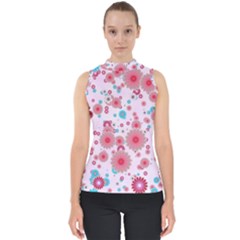 Flower Bomb 11 Mock Neck Shell Top