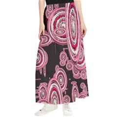 Concentric Circles C Maxi Chiffon Skirt by PatternFactory