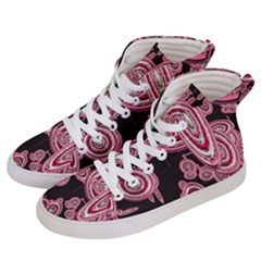 Concentric Circles C Women s Hi-top Skate Sneakers by PatternFactory