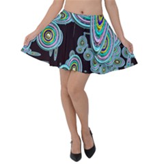 Concentric Circles A Velvet Skater Skirt by PatternFactory