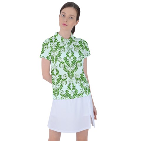 Great Vintage Pattern E Women s Polo Tee by PatternFactory