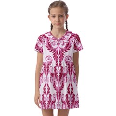 Great Vintage Pattern C Kids  Asymmetric Collar Dress