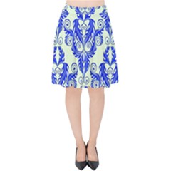 Great Vintage Pattern D Velvet High Waist Skirt by PatternFactory