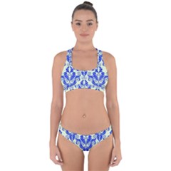 Great Vintage Pattern D Cross Back Hipster Bikini Set