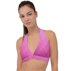 Wonderful Gradient Shades 5 Halter Plunge Bikini Top by PatternFactory